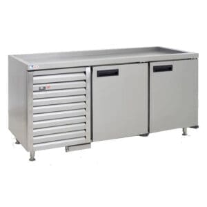 STAINLESS STEEL POLAR TOP UNDERBAR FRIDGE