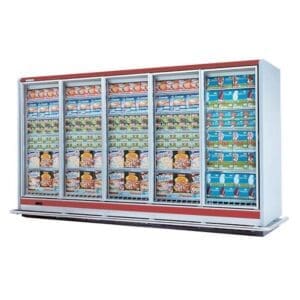 TIMOR COMBO LOW/ MEDIUM TEMP GLASS DOOR CHILLER/ FREEZER CABINETS